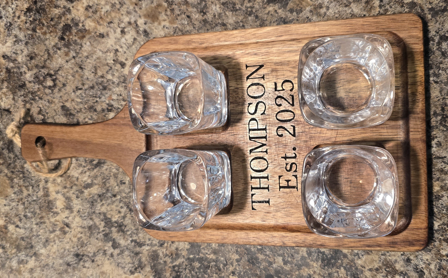 Paddle Shot Glass Flight Board