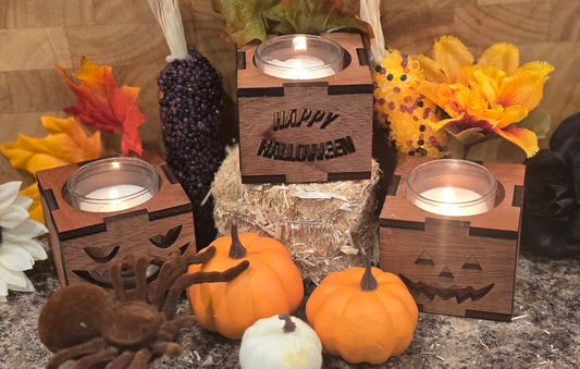 Halloween Votive Candle Holders (3-piece set)
