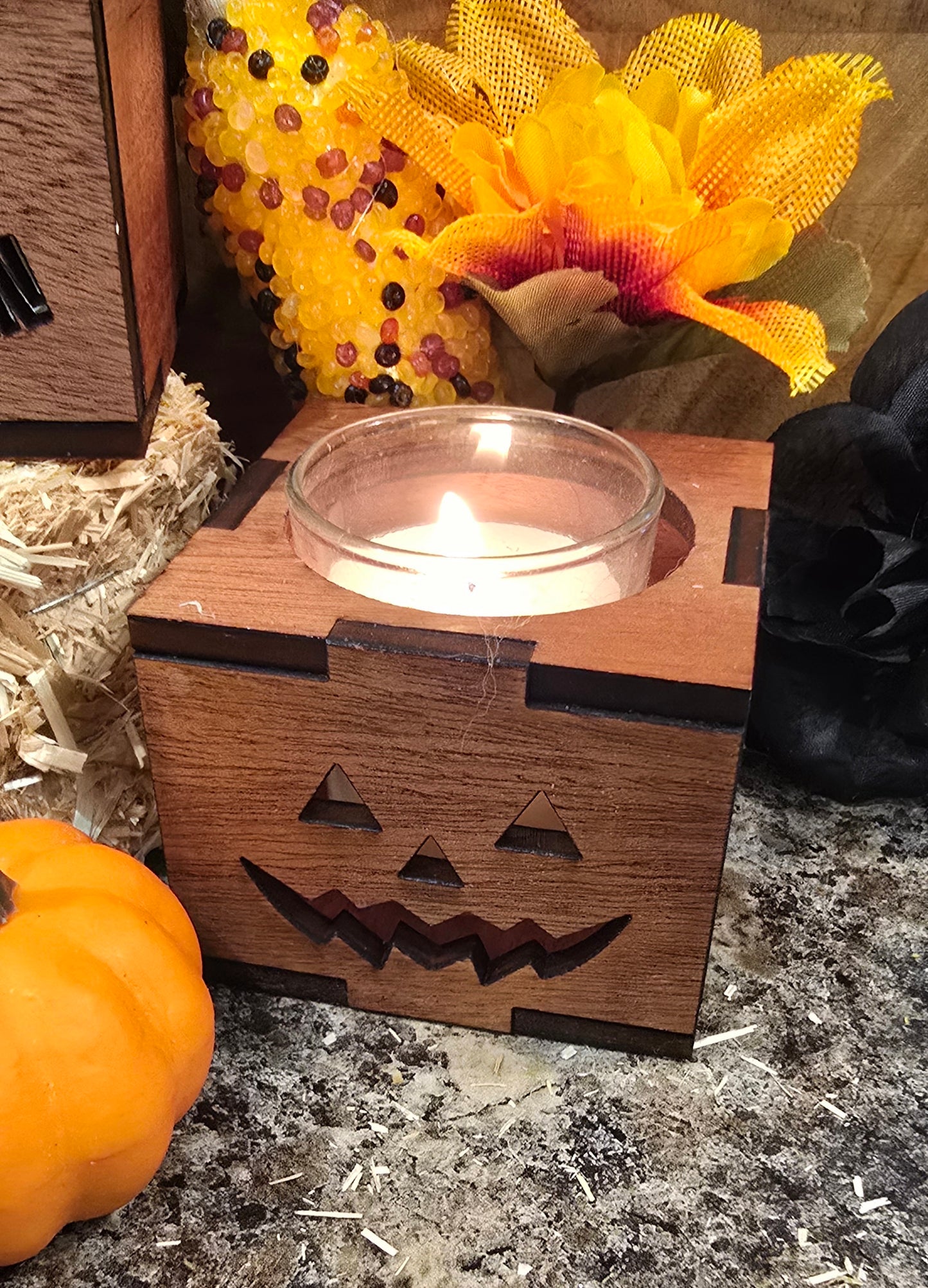 Halloween Votive Candle Holders (3-piece set)
