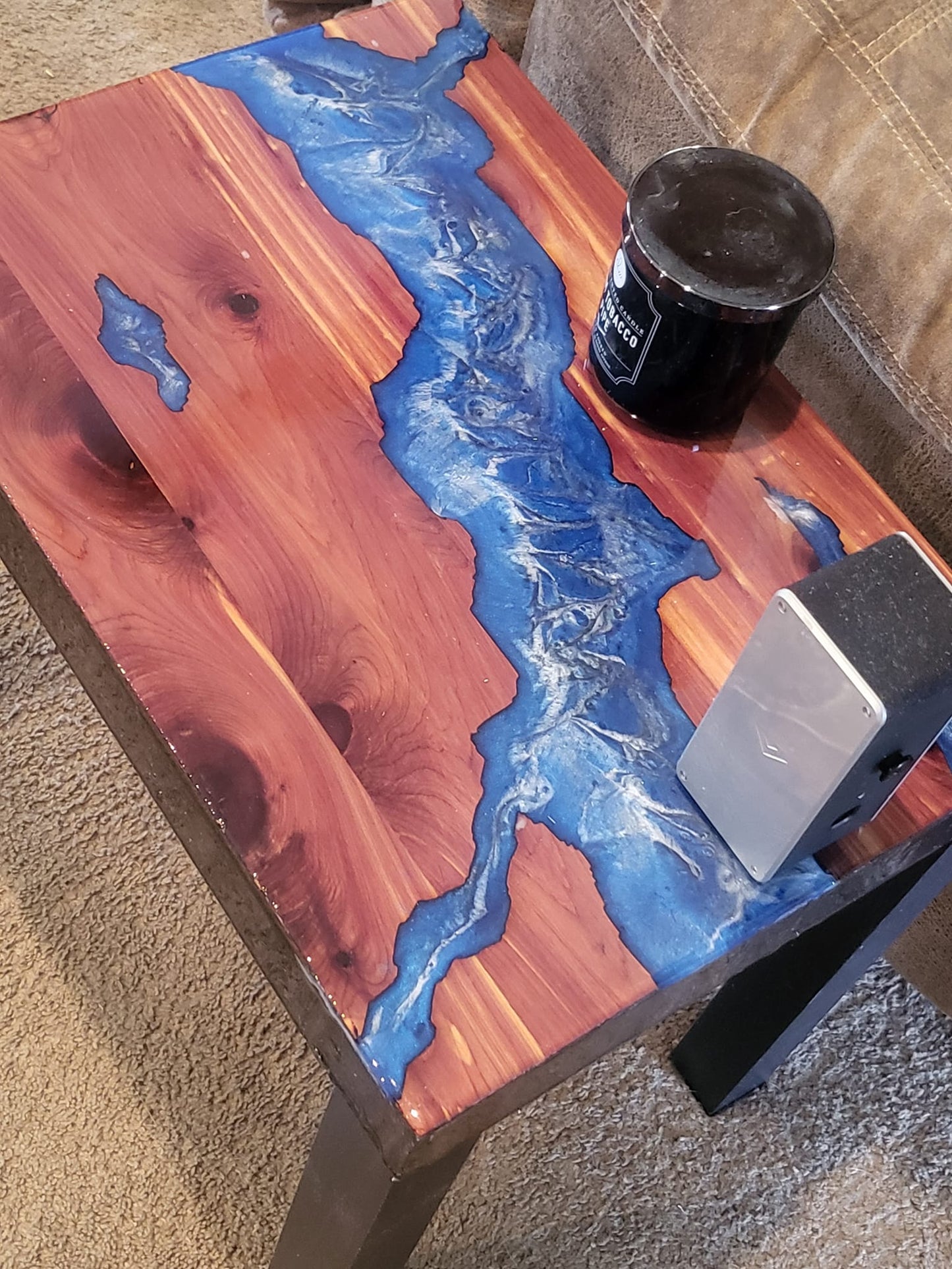 River table end table