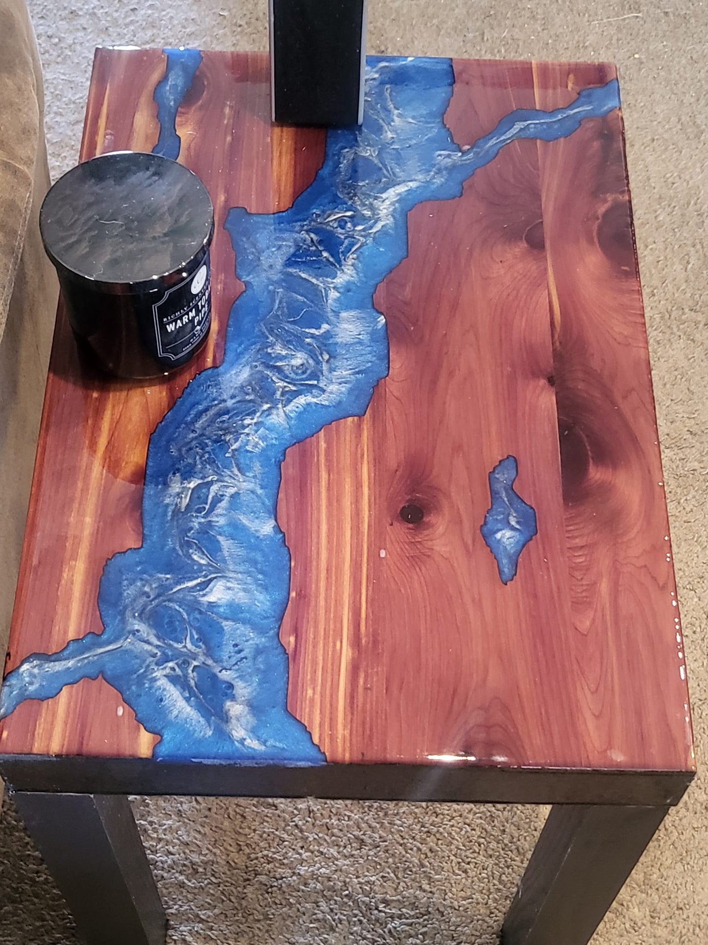 River table end table