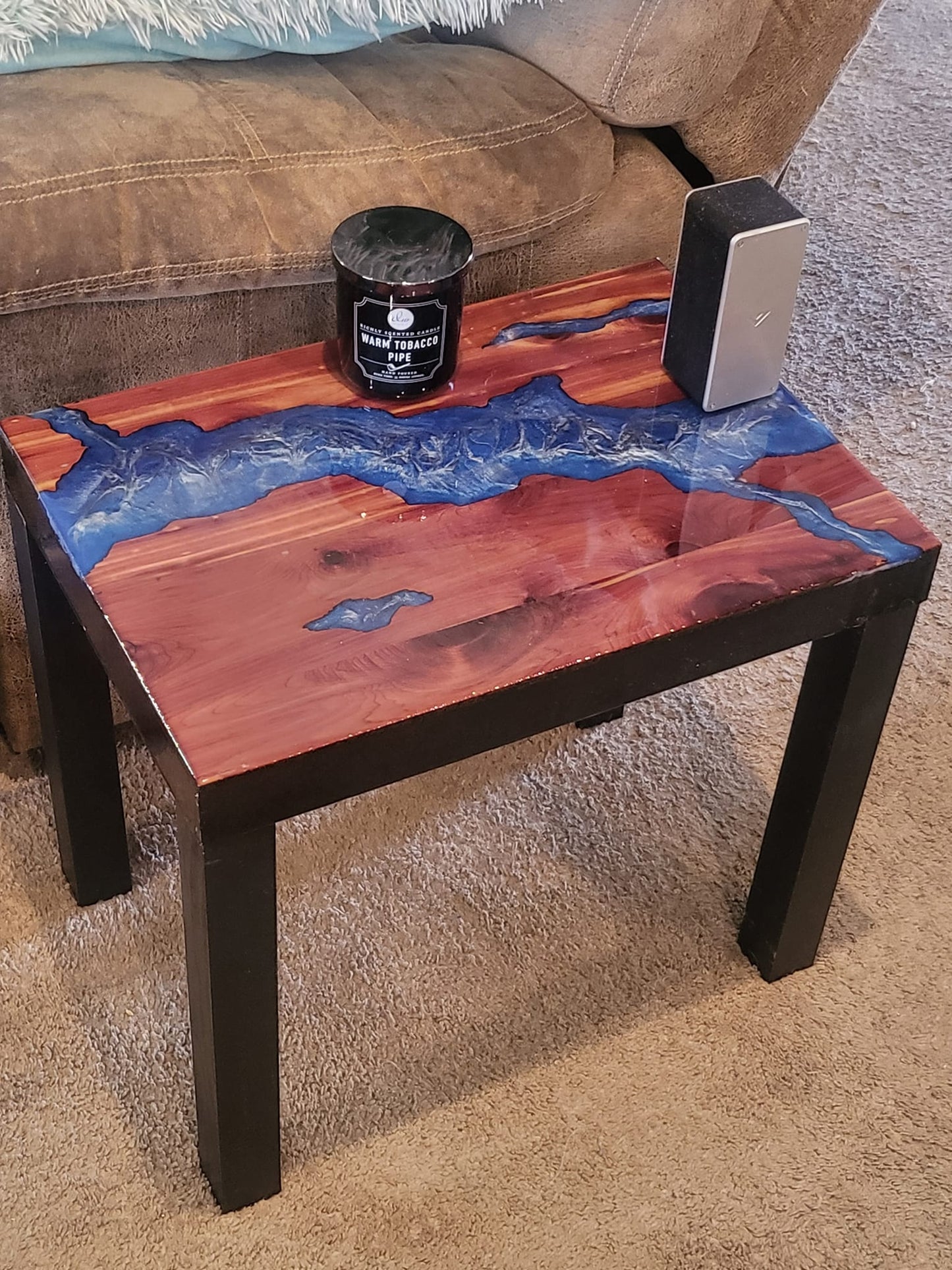 River table end table